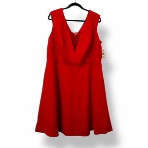 ABS Allen Schwartz Floral Mini Dress Red